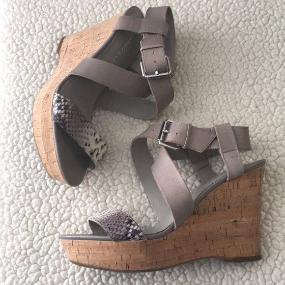 franco sarto cork wedge sandals